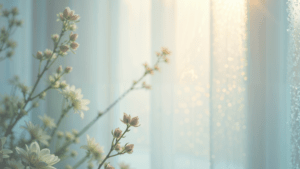 外の世界と娘をイメージ